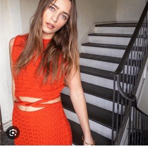 BEC + BRIDGE Effie Knit Mini Dress in Cherry